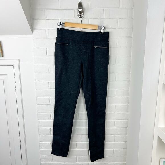 Royal Robbin’s Heather Dark Grey Zipper Detail Thick Legging Pants Size S - Picture 1 of 10